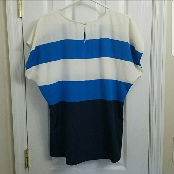 Vince Camuto Striped Top - Picture 2 of 4